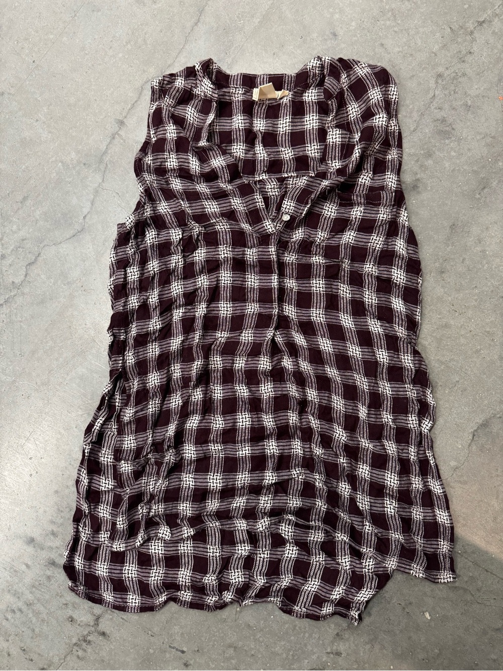White Crow plaid shirt size small